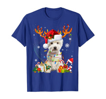 Load image into Gallery viewer, Westie Dog Christmas Reindeer Funny Xmas Gift T-Shirt