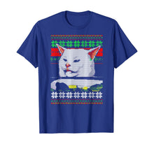 Load image into Gallery viewer, Funny shirts V-neck Tank top Hoodie sweatshirt usa uk au ca gifts for Woman Yelling at a Cat Ugly Christmas Sweater Meme Design T-Shirt 313776
