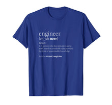 Load image into Gallery viewer, Engineer Definition T Shirt, Funny Engineering Gift