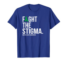 Load image into Gallery viewer, Fight The Stigma Green Ribbon Mental Health T-Shirt