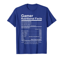Load image into Gallery viewer, Funny shirts V-neck Tank top Hoodie sweatshirt usa uk au ca gifts for Gamer Nutritional Facts Novelty Video Game Lover T-Shirt 466271