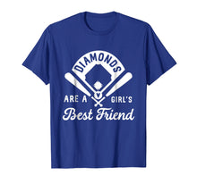 Load image into Gallery viewer, Funny shirts V-neck Tank top Hoodie sweatshirt usa uk au ca gifts for Diamonds Are A Girl's Best Friend Shirt Baseball Softball 1570814
