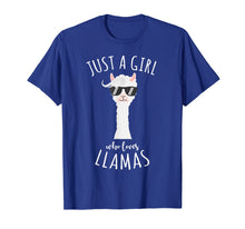 Load image into Gallery viewer, Funny shirts V-neck Tank top Hoodie sweatshirt usa uk au ca gifts for JUST A GIRL LOVE LLAMAS Funny Birthday Gifts Animal T Shirt 2618603