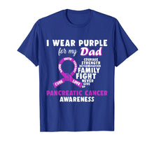 Load image into Gallery viewer, Funny shirts V-neck Tank top Hoodie sweatshirt usa uk au ca gifts for I Wear Purple For My Dad Pancreatic Cancer Awareness Tshirt 2949382