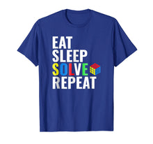 Load image into Gallery viewer, Funny shirts V-neck Tank top Hoodie sweatshirt usa uk au ca gifts for Eat Sleep Solve Repeat Rubik Tshirt 467191