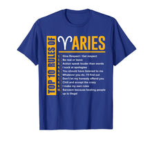 Load image into Gallery viewer, Birthday Gifts - Top 10 Rules Of Aries Zodiac T-Shirt