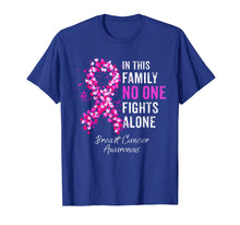 Load image into Gallery viewer, Funny shirts V-neck Tank top Hoodie sweatshirt usa uk au ca gifts for Breast Cancer Awareness No One Fights Alone T Shirt 986841