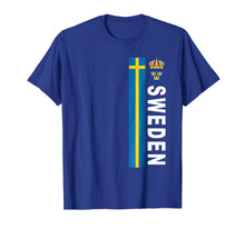 Load image into Gallery viewer, Funny shirts V-neck Tank top Hoodie sweatshirt usa uk au ca gifts for Sweden Soccer Style Jersey Themed Swedish Flag T-shirt 1900735