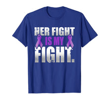 Load image into Gallery viewer, Funny shirts V-neck Tank top Hoodie sweatshirt usa uk au ca gifts for Her Fight Is My Fight Hodgkin's Lymphoma Violet Ribbon T Shi 3975934