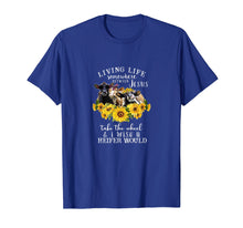 Load image into Gallery viewer, Funny shirts V-neck Tank top Hoodie sweatshirt usa uk au ca gifts for Living life somewhere between Jesus take the wheel cow shirt 1737183