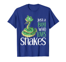 Load image into Gallery viewer, Funny shirts V-neck Tank top Hoodie sweatshirt usa uk au ca gifts for Just a Boy Who Loves Snakes Gift T Shirt for Kids and Boys 360106