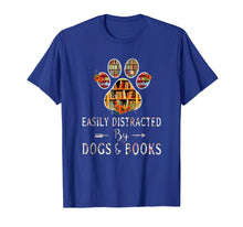 Load image into Gallery viewer, Funny shirts V-neck Tank top Hoodie sweatshirt usa uk au ca gifts for Paw dog Easily distracted by dogs and book shirt Book dog 2853520