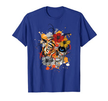 Load image into Gallery viewer, Tiger and Skull flower Floral Flowers shirt Cute Gift Idea T-Shirt 114115