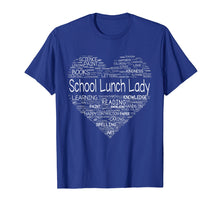 Load image into Gallery viewer, School Lunch Lady Teacher Back To School Shirt Heart