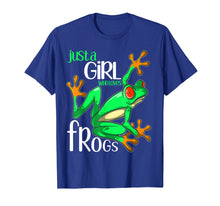 Load image into Gallery viewer, Funny shirts V-neck Tank top Hoodie sweatshirt usa uk au ca gifts for Just a Girl Who Loves Frogs Gift T Shirt for Women and Girls 432132