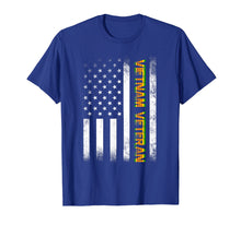 Load image into Gallery viewer, Vietnam Veteran Tshirt Proud American Flag Distressed Gifts