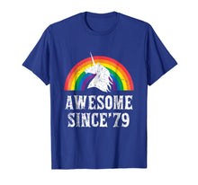 Load image into Gallery viewer, Unicorn 40th Birthday Gift Rainbow 1979 40 Years Old T Shirt