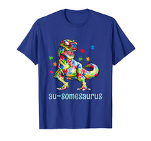 Load image into Gallery viewer, Funny shirts V-neck Tank top Hoodie sweatshirt usa uk au ca gifts for Dinosaur Autism Awareness T-Rex Shirt Gifts Au-some Puzzle 1088310