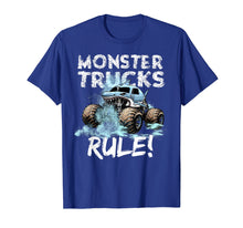 Load image into Gallery viewer, Funny shirts V-neck Tank top Hoodie sweatshirt usa uk au ca gifts for Monster Trucks Rule Shirt for Boys 224050
