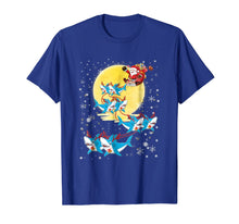Load image into Gallery viewer, Santa Claus Riding Shark Christmas Tshirt Funny Xmas Gifts 852272