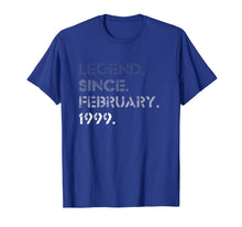 Load image into Gallery viewer, Legend February 1999 21 Years Old 21st Birthday Gifts T-Shirt-1206262