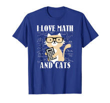 Load image into Gallery viewer, Funny shirts V-neck Tank top Hoodie sweatshirt usa uk au ca gifts for Math Kitty Cat I Love Math And Cats Mathematics Math Gifts T-Shirt 470777