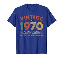 Load image into Gallery viewer, Vintage 1970 Clothes 50 Years Old Retro 50th Birthday Gifts TShirt216625