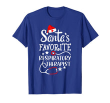 Load image into Gallery viewer, Santa's Favorite Respiratory Therapist Christmas Crew T-Shirt