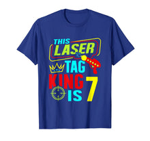 Load image into Gallery viewer, This Laser Tag King Is 7 Kids Birthday Party Lasertag Gift T-Shirt