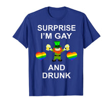 Load image into Gallery viewer, Surprise I'm Gay and Drunk Leprechaun LGBT St Patricks Day TShirt732875