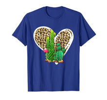 Load image into Gallery viewer, Leopard Heart Cactus Valentine's Day Gifts For Women TShirt652585