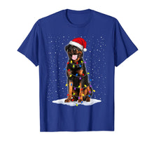 Load image into Gallery viewer, Rottweiler Santa Christmas Tree Lights Xmas Gifts T-Shirt-1250489