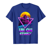 Load image into Gallery viewer, Uh Oh Stinky Poop Le Monke 80s Vaporwave Outrun Style T-Shirt