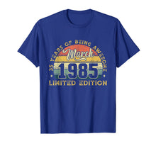 Load image into Gallery viewer, Vintage March 1985 Outfit 35th Birthday Gift 35 Years Old T-Shirt-375113
