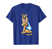 Load image into Gallery viewer, Women Gifts German Shepherd Dog Tattoo I Love Mom T-Shirt-302767