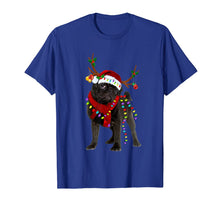 Load image into Gallery viewer, Santa Pug reindeer Light Christmas gifts T-Shirt-1259960