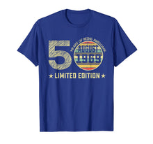 Load image into Gallery viewer, 50th Birthday Gifts 50 Years Old August 1969 Limited Edition T-Shirt 165163