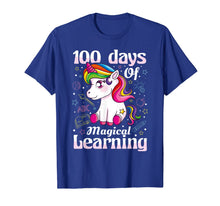 Load image into Gallery viewer, 100th Day of School Unicorn T Shirt Girls 100 Days of School T-Shirt-872386