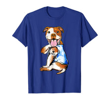 Load image into Gallery viewer, Mother's Day Gifts Pit Bull Dog Tattoo I Love Mom T-Shirt-509518
