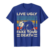 Load image into Gallery viewer, Live Ugly Fake Your Death Retro Vintage Opossum TShirt17102