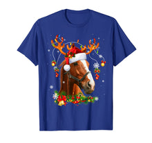 Load image into Gallery viewer, Funny shirts V-neck Tank top Hoodie sweatshirt usa uk au ca gifts for Horse Christmas Reindeer Lights Funny Horse Xmas Gift T-Shirt 262327