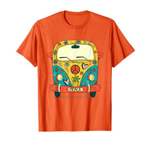 Load image into Gallery viewer, Vintage Hippie Van Flower Bus With Peace Sign Gift 60s 70s T-Shirt