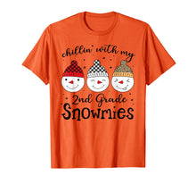 Load image into Gallery viewer, Chillin' With My 2nd Grade Snowmies Christmas Teacher Gifts T-Shirt-1679960