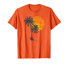 Load image into Gallery viewer, Sunset Beach Palm Tree TShirt Funny Summer Vacation Holiday T-Shirt