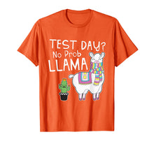 Load image into Gallery viewer, Funny shirts V-neck Tank top Hoodie sweatshirt usa uk au ca gifts for Teacher Test Day No Prob Llama Testing Shirt for Teachers T-Shirt 1643116