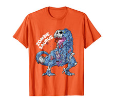 Load image into Gallery viewer, Funny shirts V-neck Tank top Hoodie sweatshirt usa uk au ca gifts for Zombie Saurus T shirt Halloween Kids Dinosaur T rex Gifts 3503281