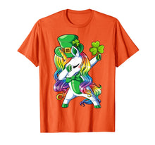 Load image into Gallery viewer, St Patricks Day Girls Dabbing Unicorn Leprechaun Lepricorn TShirt46860