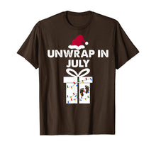 Load image into Gallery viewer, Funny shirts V-neck Tank top Hoodie sweatshirt usa uk au ca gifts for Christmas Pregnancy Announcement Gifts Unwrap In July T-Shirt 370200