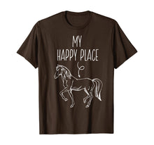 Load image into Gallery viewer, Funny shirts V-neck Tank top Hoodie sweatshirt usa uk au ca gifts for My Happy Place Horse Lover Gifts Horseback Riding Equestrian T-Shirt 143037