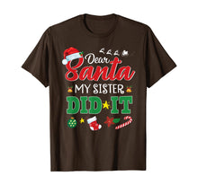Load image into Gallery viewer, Funny shirts V-neck Tank top Hoodie sweatshirt usa uk au ca gifts for Dear Santa My Sister Did It Funny Christmas Kids Boys Gifts T-Shirt 580152